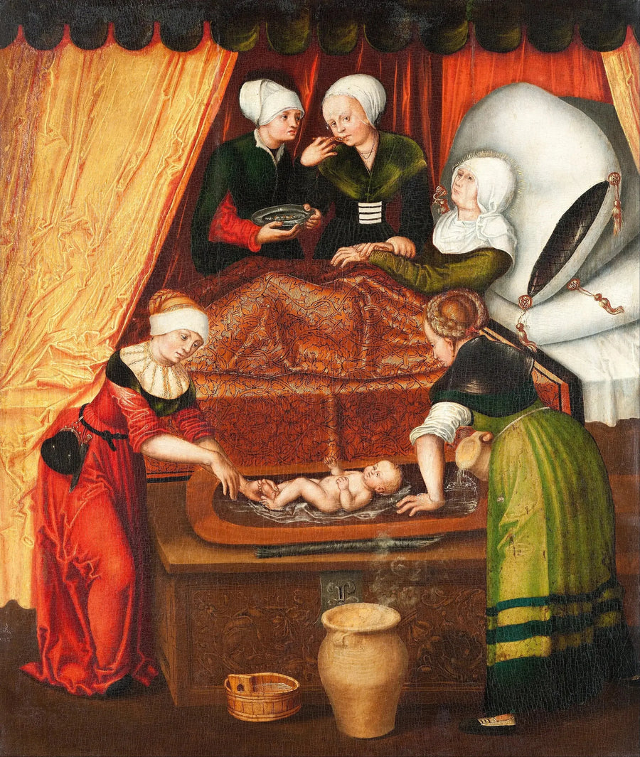 Fødselsen til Jean-Baptiste - Lucas Cranach den eldre