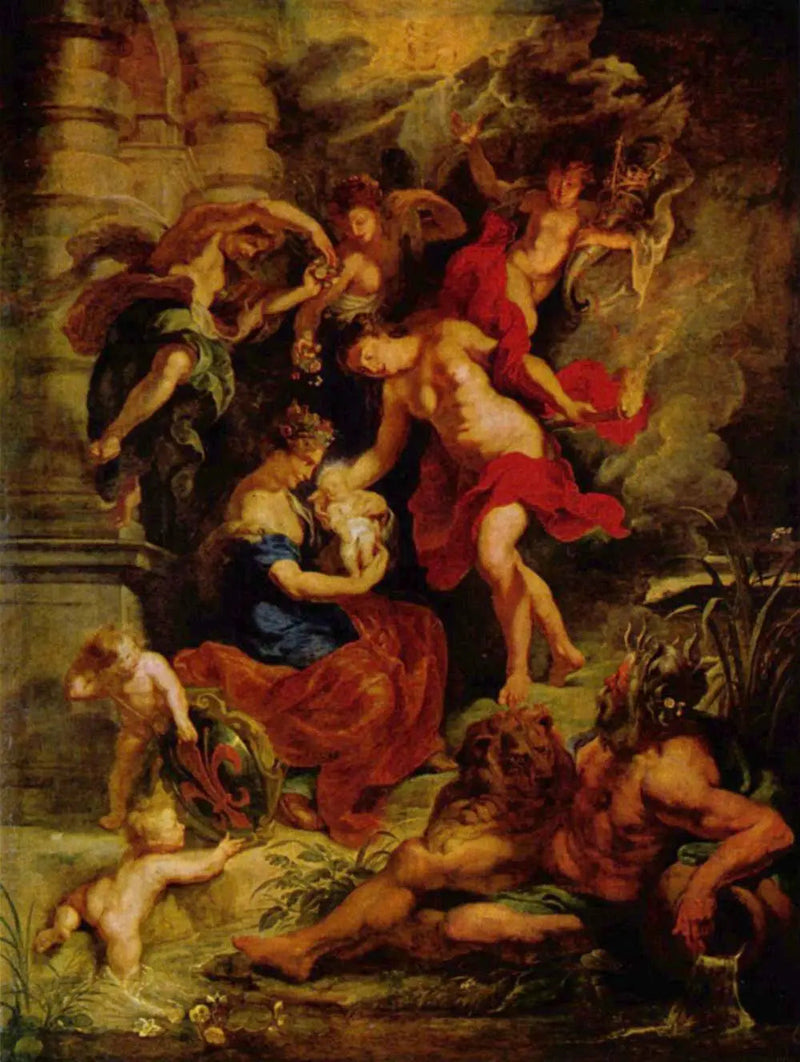 Marie de Médicis' fødsel 26. april 1573 i Firenze - Peter Paul Rubens
