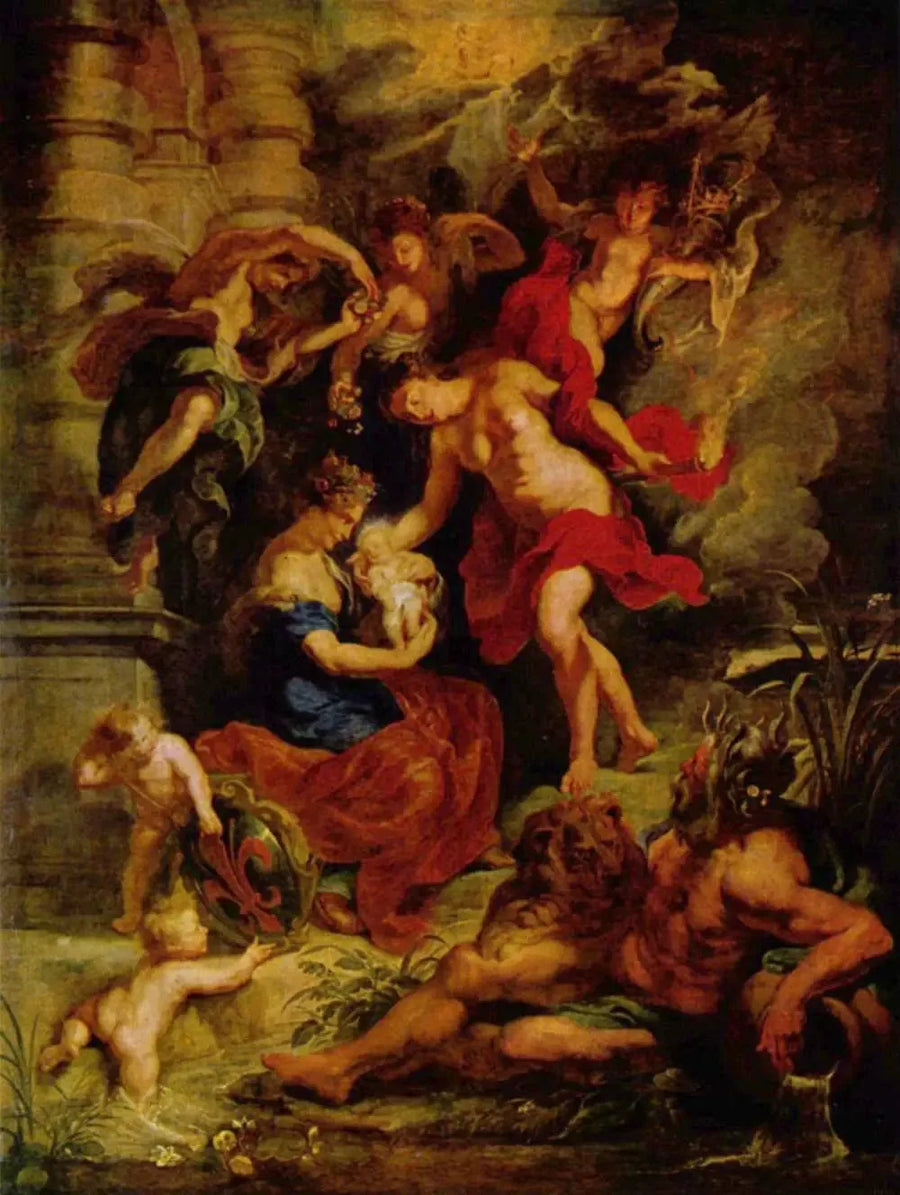 Marie de Médicis' fødsel 26. april 1573 i Firenze - Peter Paul Rubens