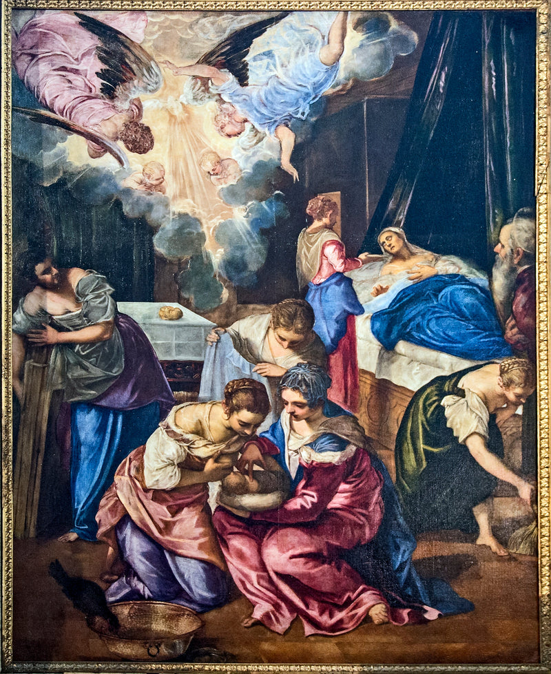 Fødselsen til Johannes Døperen - Jacopo Tintoretto