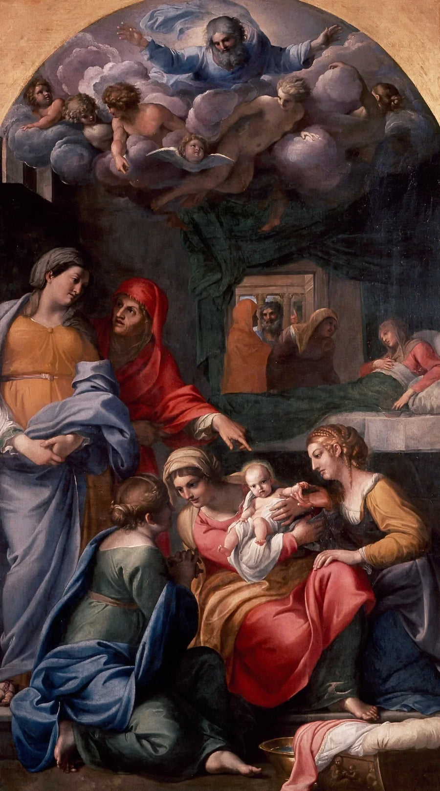 Jomfru Marias fødsel - Annibale Carracci