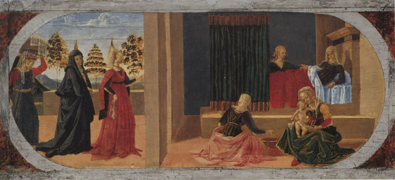 Jomfru Marias fødsel - Pietro Perugino