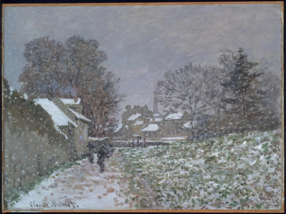 La neige à Argenteuil - Claude Monet image 1 reproduction artisanale de tableau
