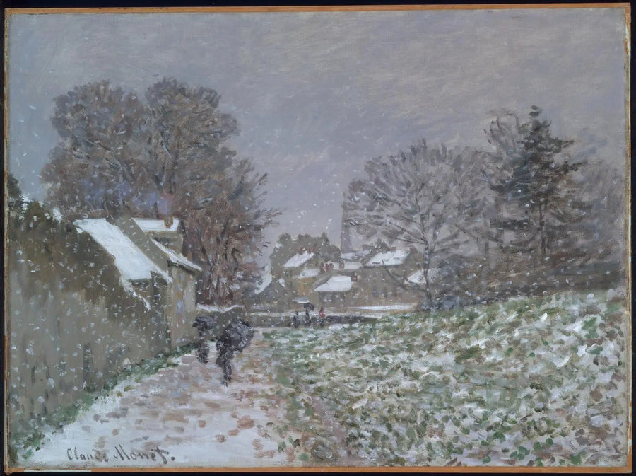 Snøen i Argenteuil - Claude Monet