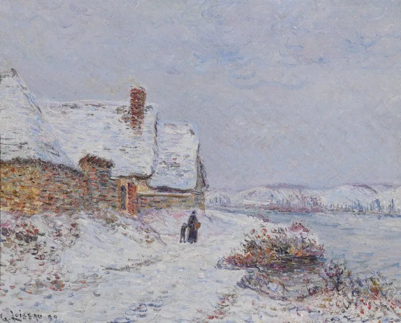 Snø i Tournedos sur Seine - Gustave Loiseau