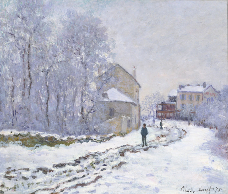 Snø i Argenteuil W351 - Claude Monet