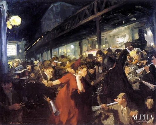 La nuit des élections - John Sloan - Reproductions de tableaux et peintures haut de gamme