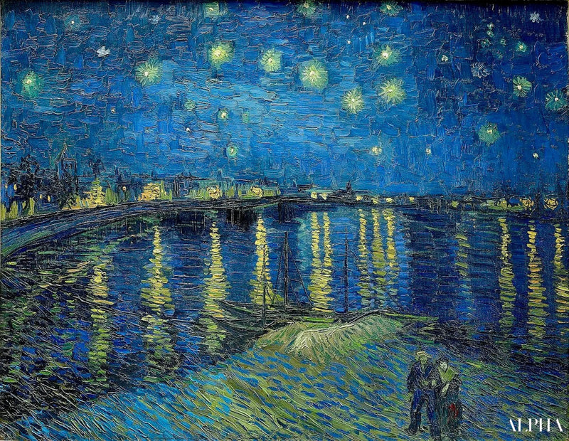 Den stjerneklare natten over Rhône - Vincent van Gogh