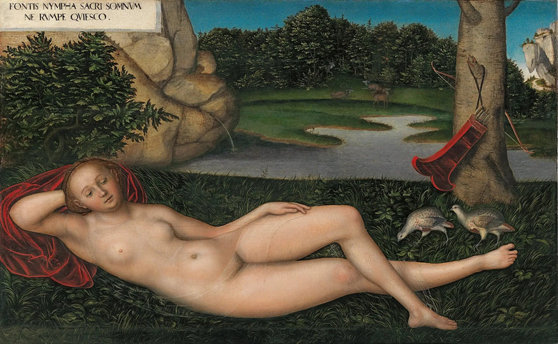 Nymfen ved kilden - Lucas Cranach den eldre