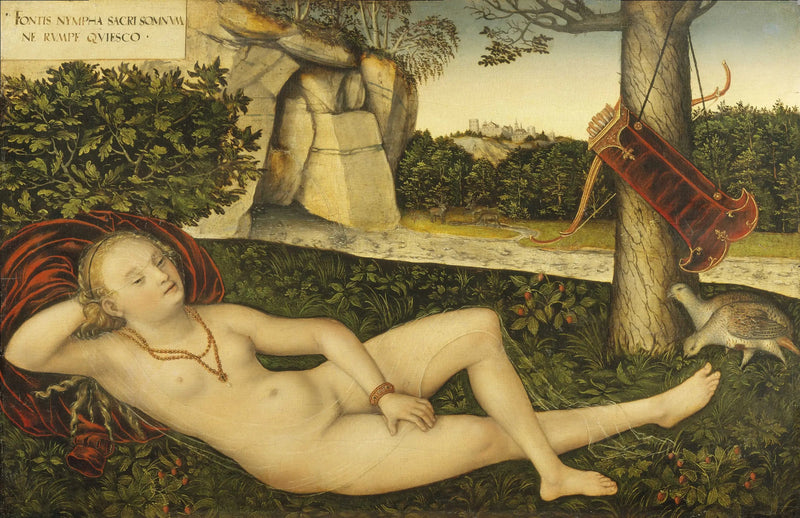Nymfen ved kilden - Lucas Cranach den eldre