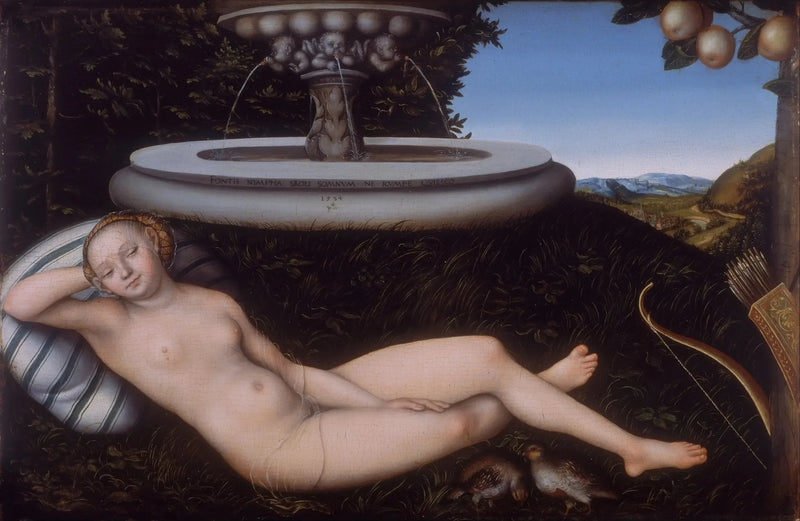 Nymfen ved fontenen - Lucas Cranach den eldre