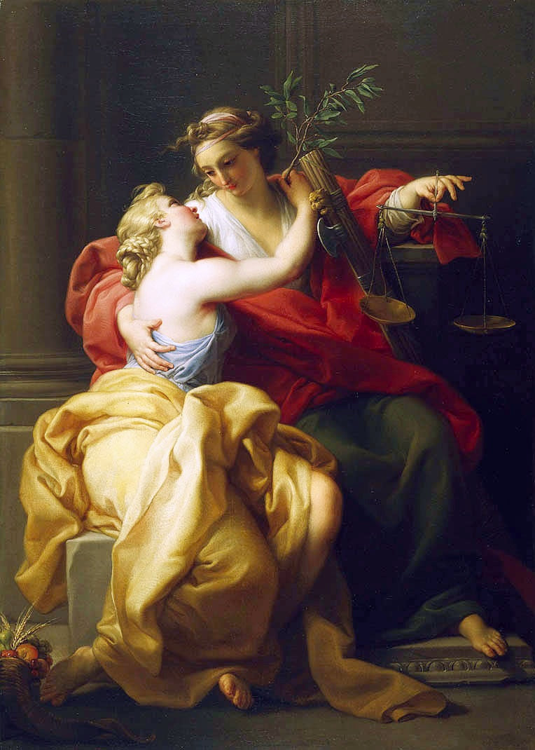 Fred og Rettferdighet - Pompeo Batoni