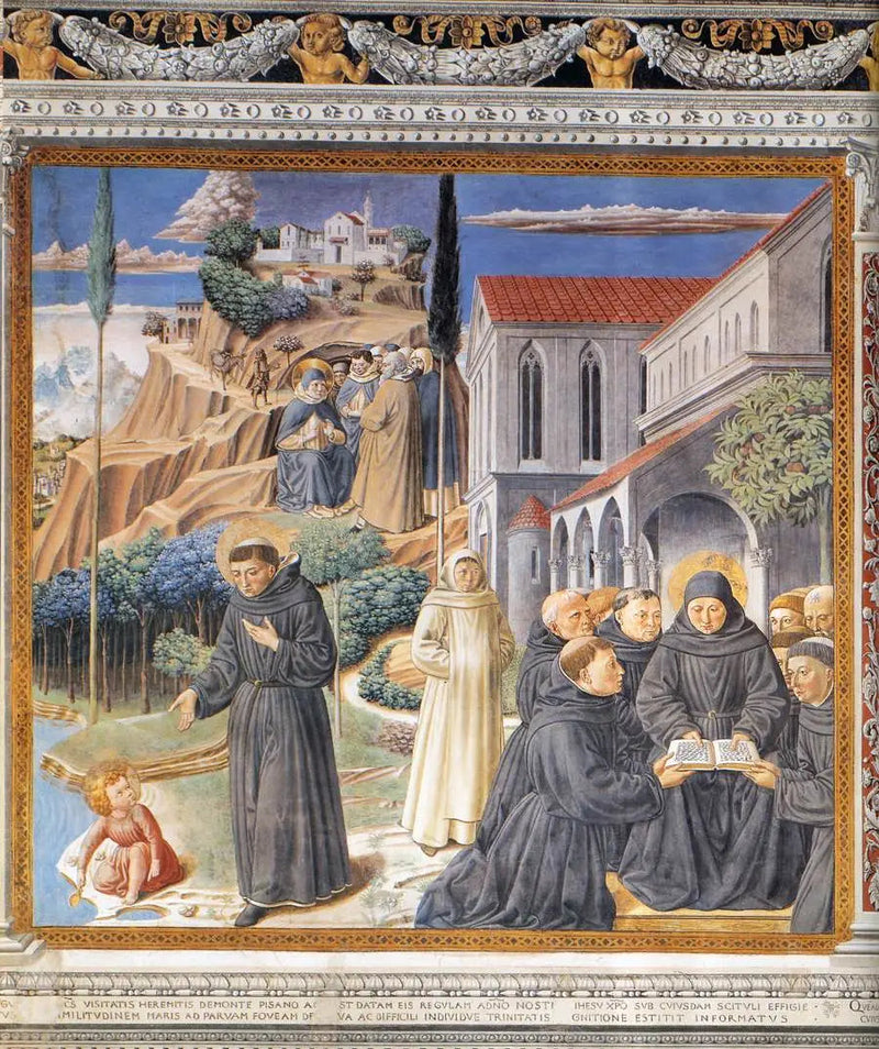 Parabelen om Den Hellige Treenighet (scene 12, sørvegg) - Benozzo Gozzoli