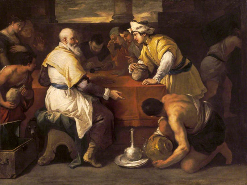 Den bortkomne sønnens lignelse: motta sin del - Luca Giordano