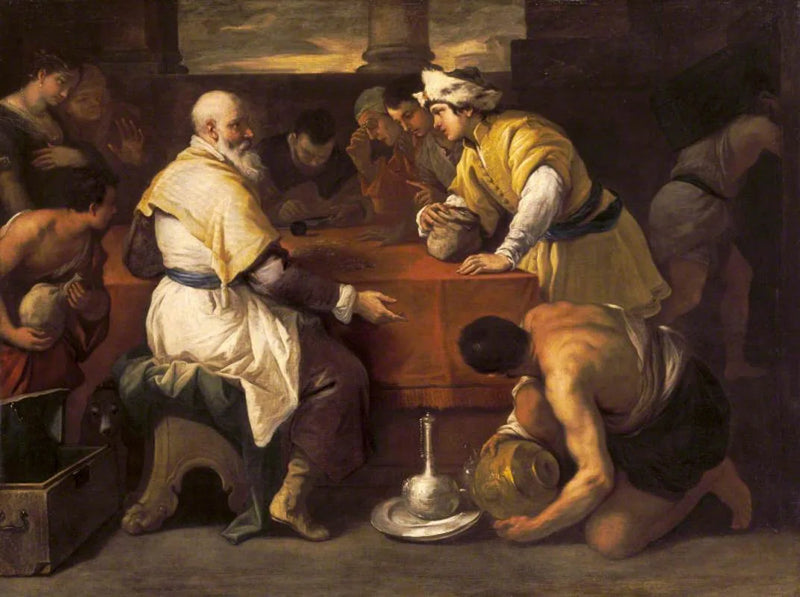 Den bortkomne sønnens lignelse: motta sin del - Luca Giordano