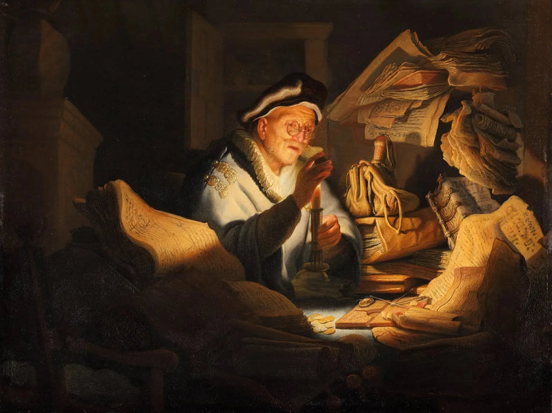 Den rike dummes lignelse - Rembrandt
