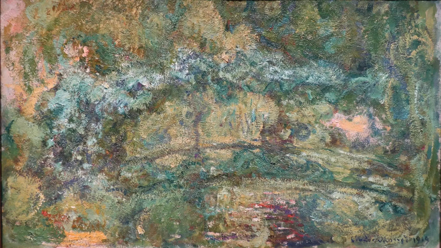Broen over vannliljedammen - Claude Monet