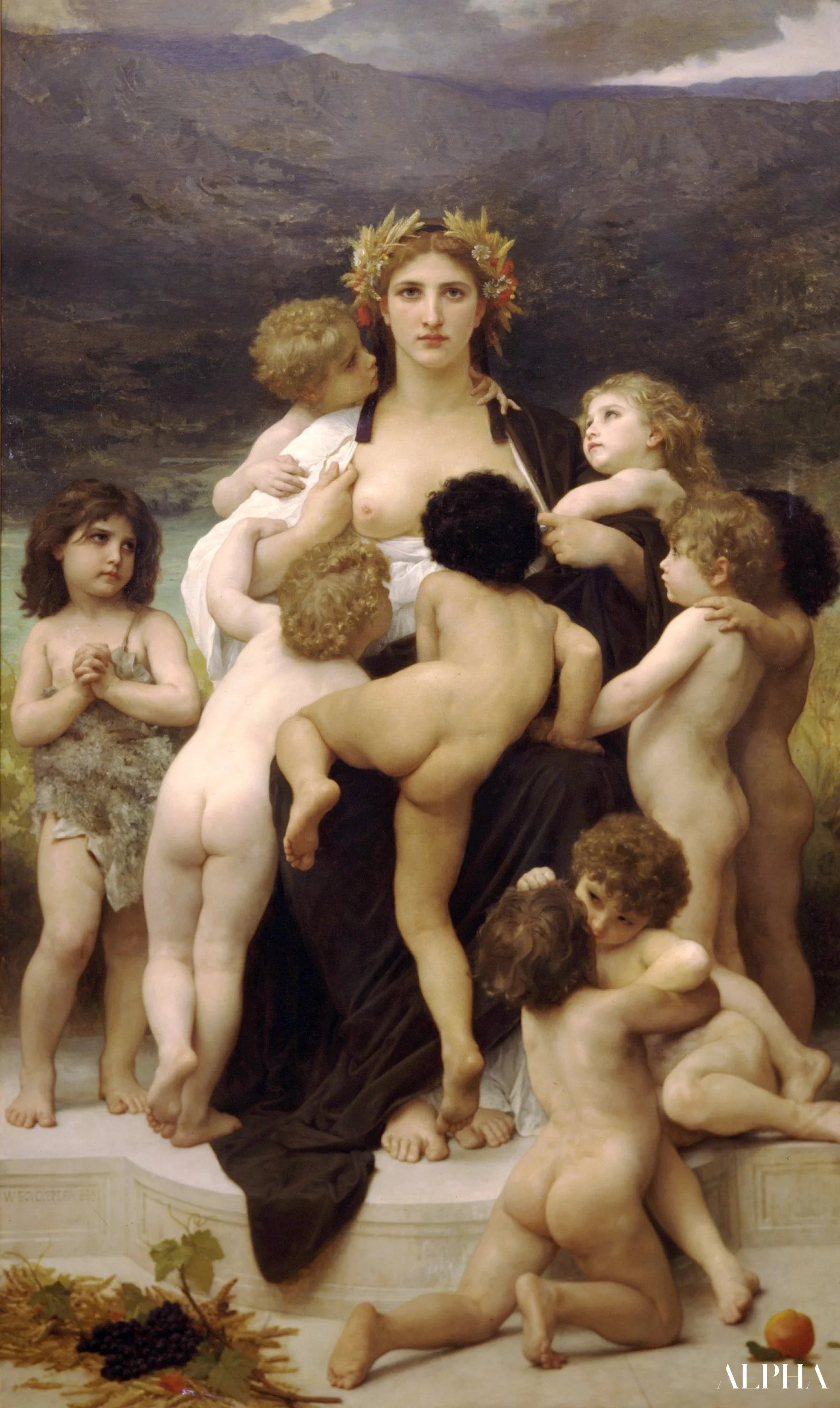 La Patrie 1883 - William-Adolphe Bouguereau Reproduksjoner av malerier i oljemaling