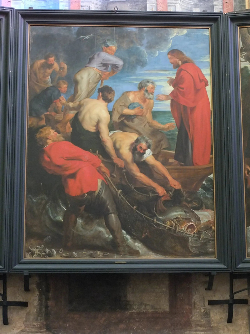 Det mirakuløse fisket, midtpanel - Peter Paul Rubens