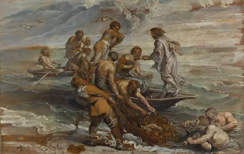 Det mirakuløse fisket - Peter Paul Rubens