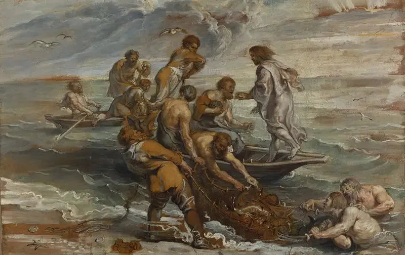 Det mirakuløse fisket - Peter Paul Rubens