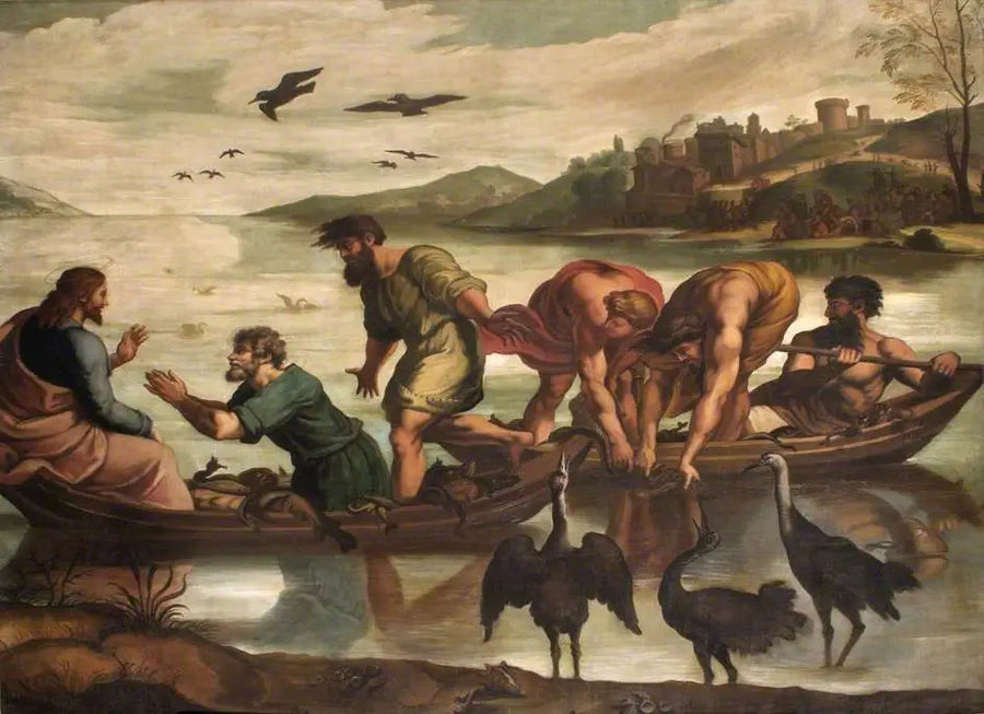 Den mirakuløse fiske - Raphael Sanzio