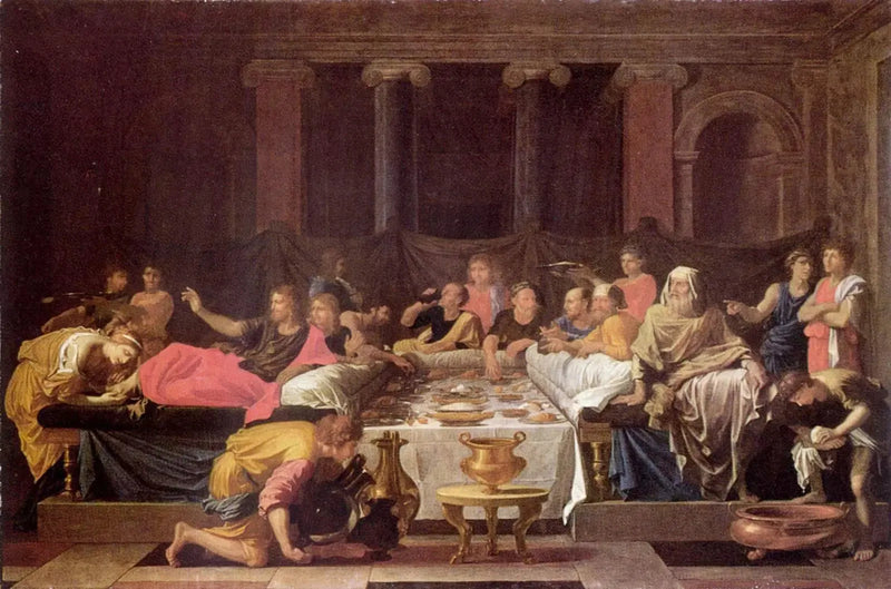 Boten eller Måltidet hos Simon - Nicolas Poussin
