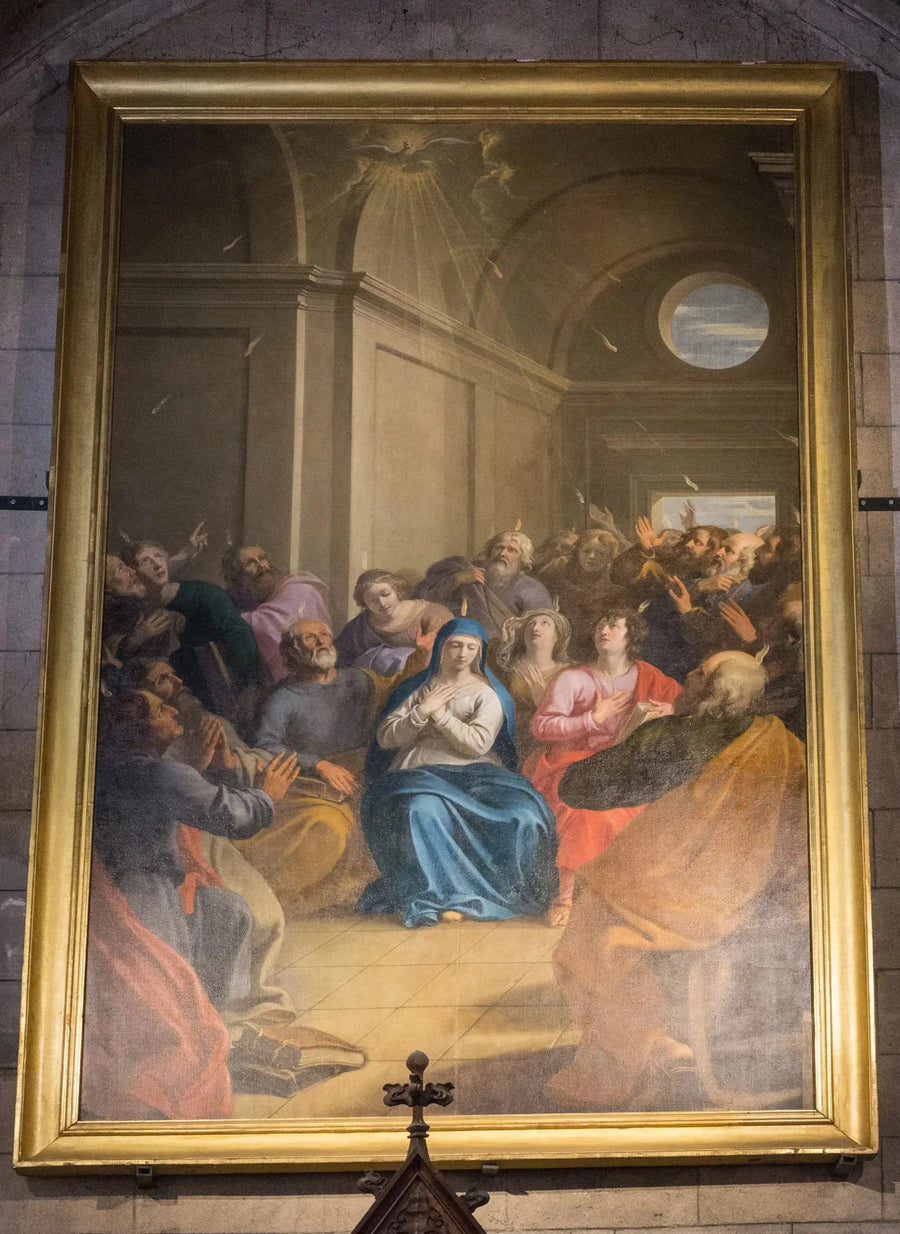 Pinsedag eller Den hellige ånds nedstigning - Philippe de Champaigne