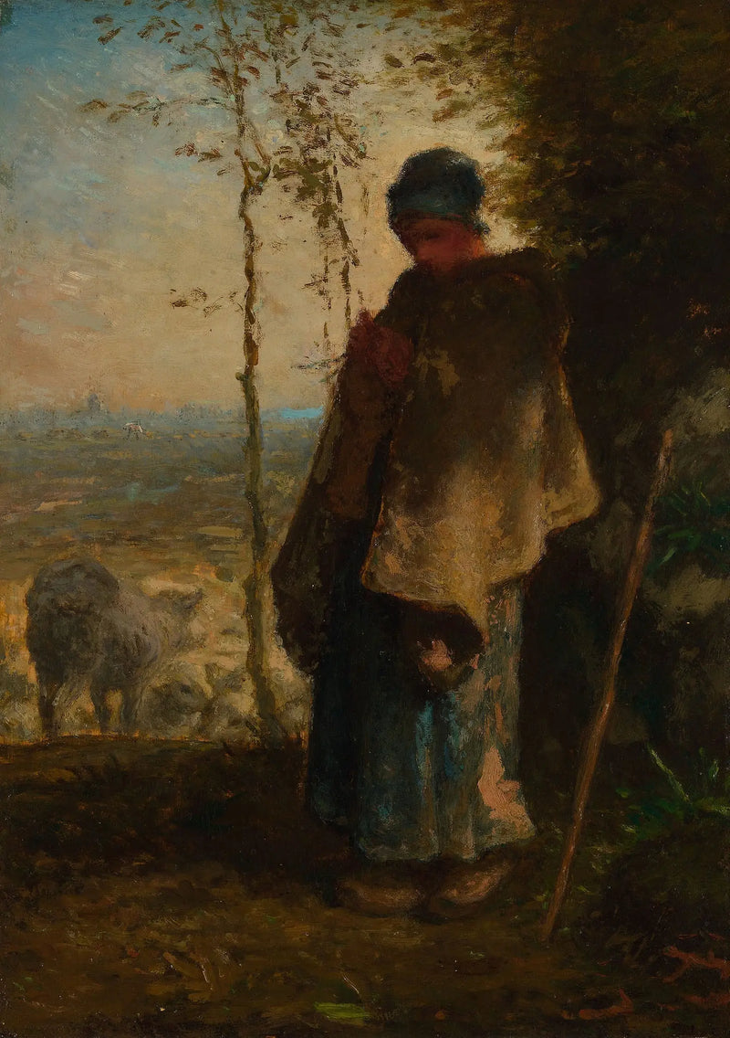 Den lille gjeterinnen - Jean-François Millet