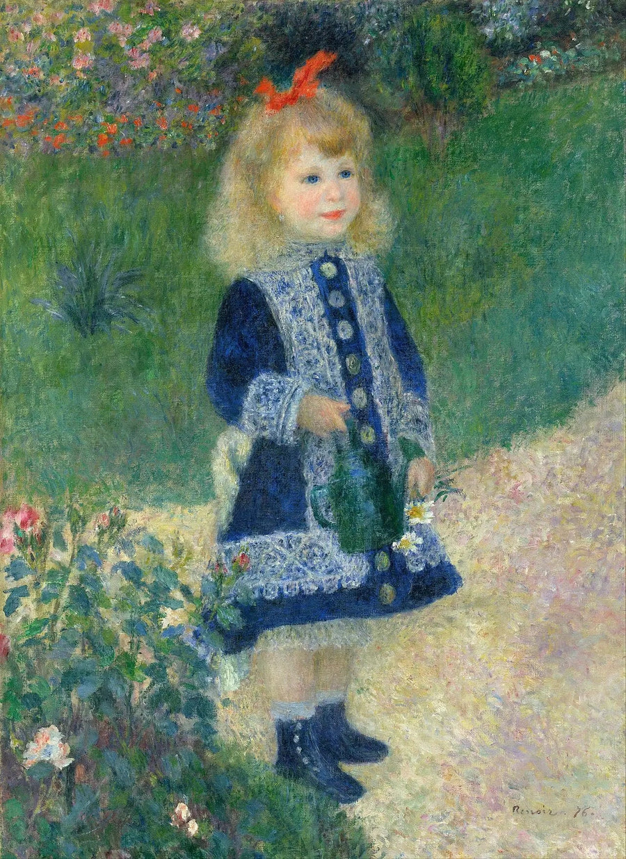 Den lille jenta med vannkanne - Pierre-Auguste Renoir