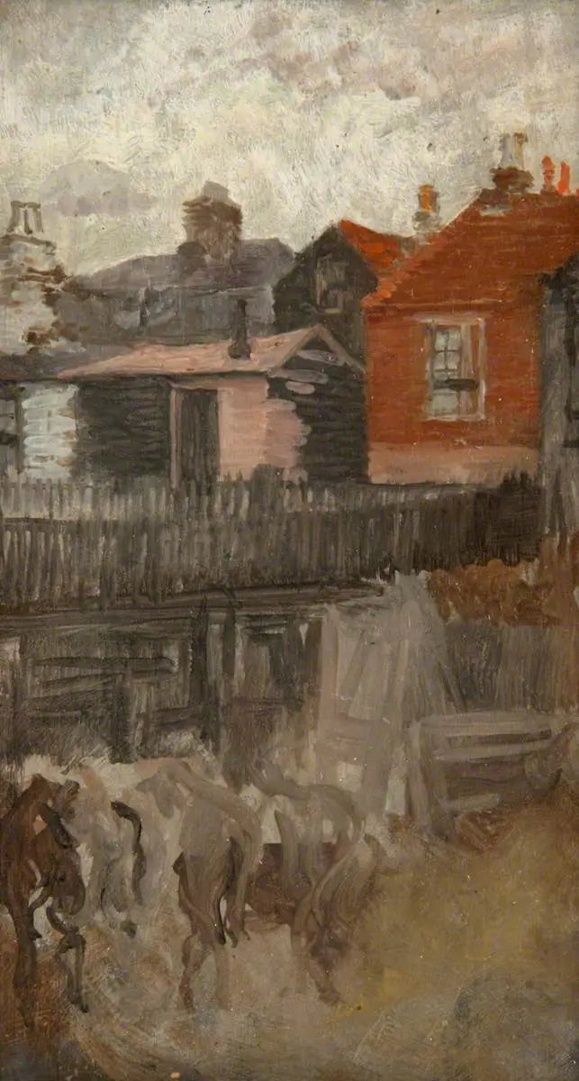 Det lille røde huset rundt 1881 - James Abbott McNeill Whistler