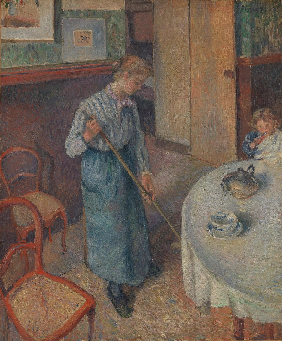 Den lille landsbyjenta - Camille Pissarro