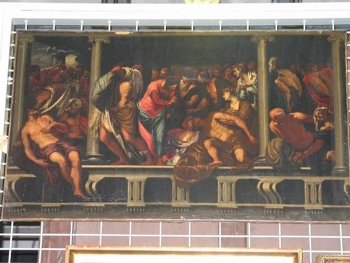 Den Probatiske Svømmebassenget - Jacopo Tintoretto