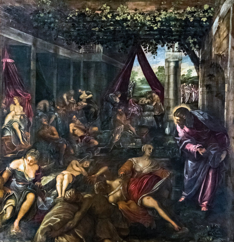 Den Probatiske Svømmebassenget - Jacopo Tintoretto