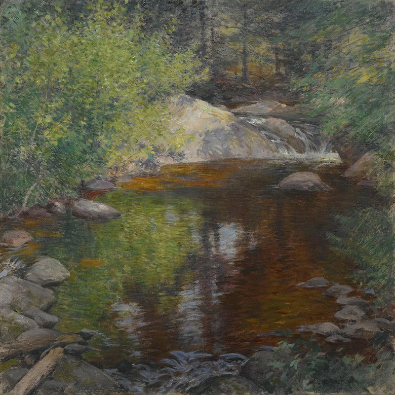 Svømmebassenget - Willard Metcalf