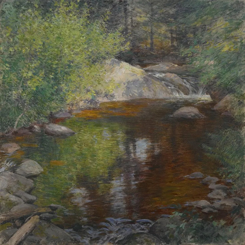 Svømmebassenget - Willard Metcalf