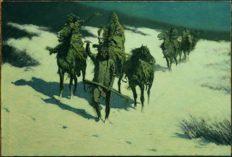 Hesten med jernbeslåtte spor - Frederic Remington

Source:
La piste du cheval ferré - Frederic Remington