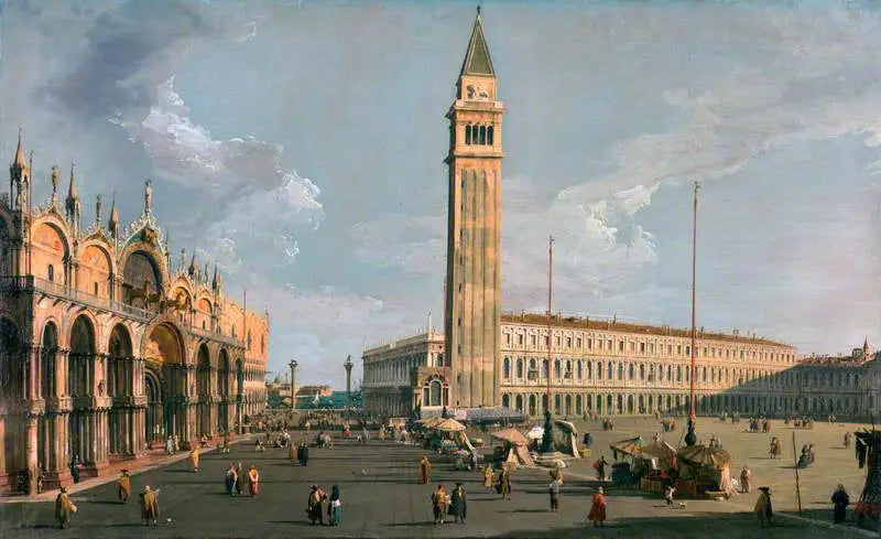 La Place Saint-Marc, Venise - Canaletto image 1 reproduction artisanale de tableau