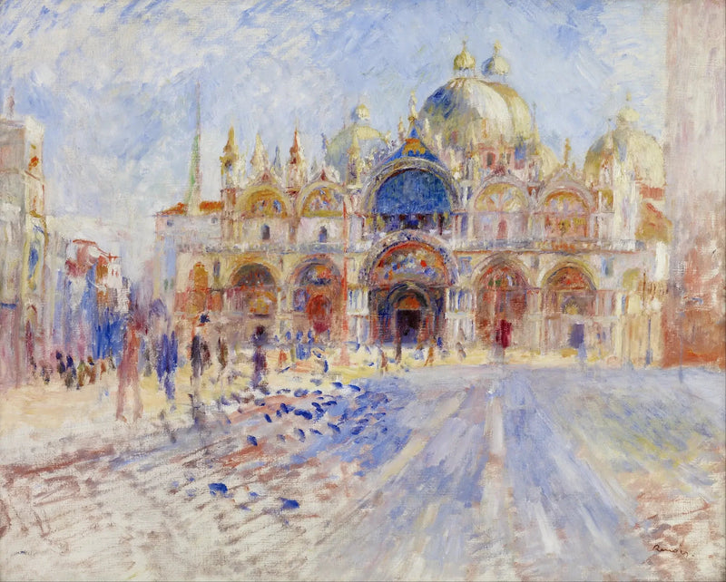 Markusplassen, Venezia - Pierre-Auguste Renoir