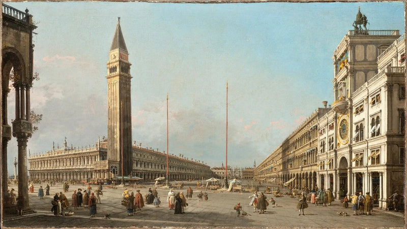 Plassen Saint-Marc mot sør og vest - Canaletto

Source:
La Place Saint-Marc vers le sud et l'ouest - Canaletto
