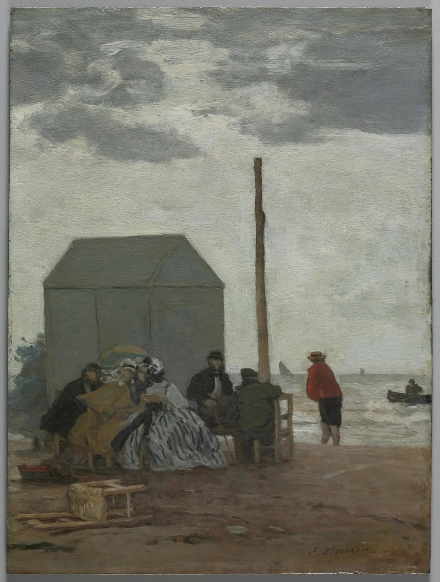 Stranden i Deauville - Eugène Boudin