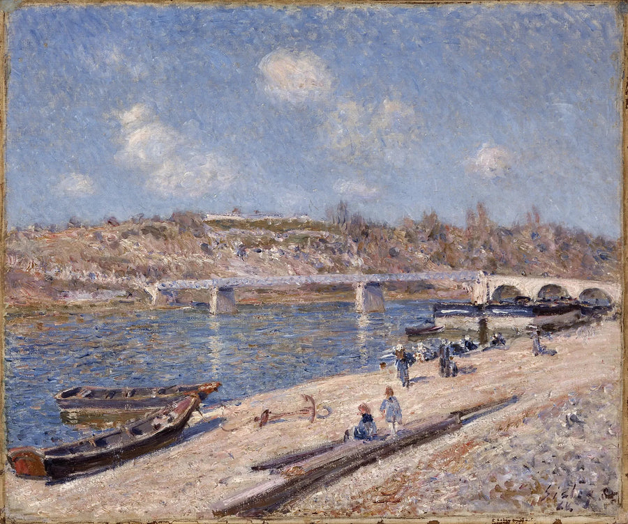 Stranden i Saint-Mammès - Alfred Sisley