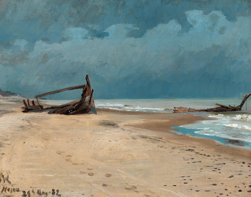 Stranden ved Højen. - Peder Severin Krøyer