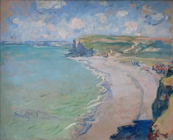 Stranden i Pourville - Claude Monet