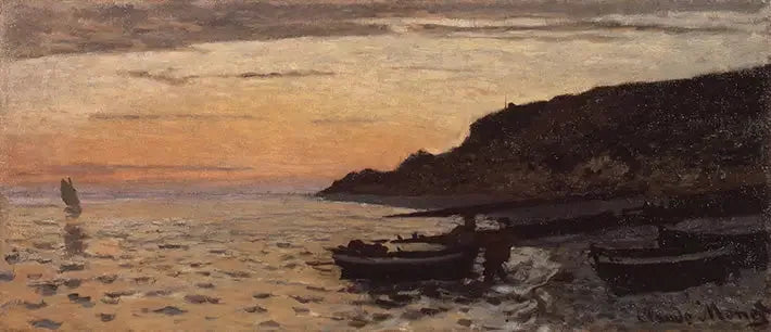 Stranden i Sainte-Adresse - Claude Monet