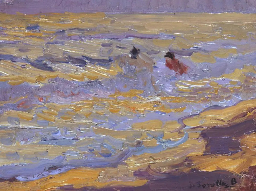 Stranden, Valencia (To Badere) - Joaquín Sorolla