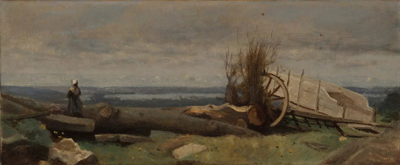 Den flate åsiden i Beauce - Jean-Baptiste Camille Corot
