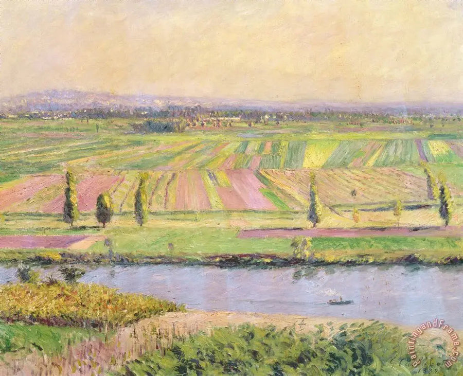 Sletten i Gennevilliers sett fra åsene i Argenteuil - Gustave Caillebotte