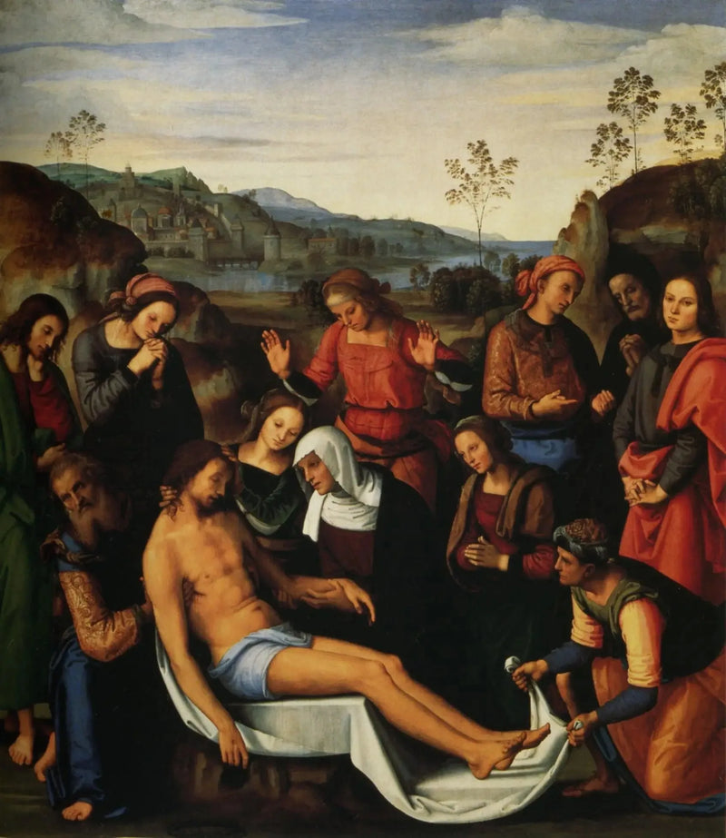 Klagesangen over den døde Kristus - Pietro Perugino