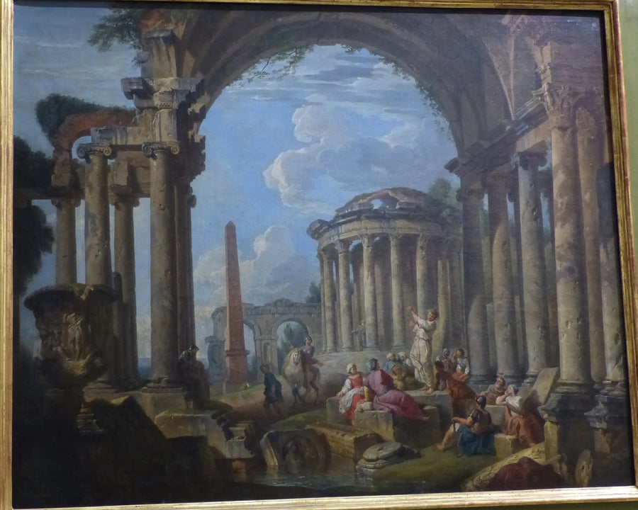 Preken i antikke ruiner - Giovanni Paolo Panini

Source:
La Prédication dans des ruines antiques - Giovanni Paolo Panini